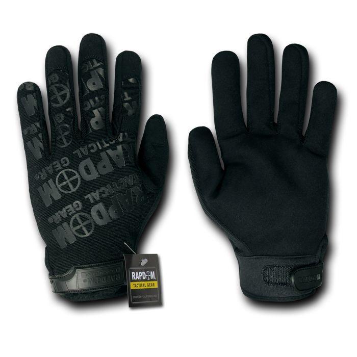 Lightweight Mechanics Work Motorcycle Bike Riding Gloves-Black-Small-