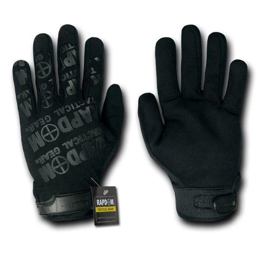 Lightweight Mechanics Work Motorcycle Bike Riding Gloves-Black-Small-