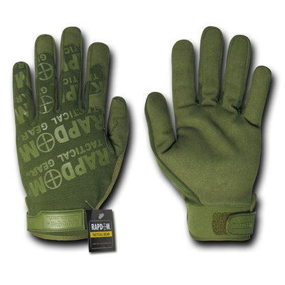 Lightweight Mechanics Work Motorcycle Bike Riding Gloves-Olive Drab-Small-