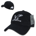Rapid Dominance Live Free Or Die American Eagle Baseball Dad Caps Hats Washed Cotton Polo-Black-