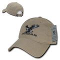 Rapid Dominance Live Free Or Die American Eagle Baseball Dad Caps Hats Washed Cotton Polo-Khaki-