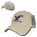 Rapid Dominance Live Free Or Die American Eagle Baseball Dad Caps Hats Washed Cotton Polo-Stone-