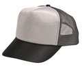 Luminescent Mesh Back Two Tone Trucker Baseball Caps Hats Unisex-BLACK/SILVER-