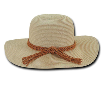 Lunada Bay Braid Sun Summer Beach Paper Straw For Women Hats Wide Brim-