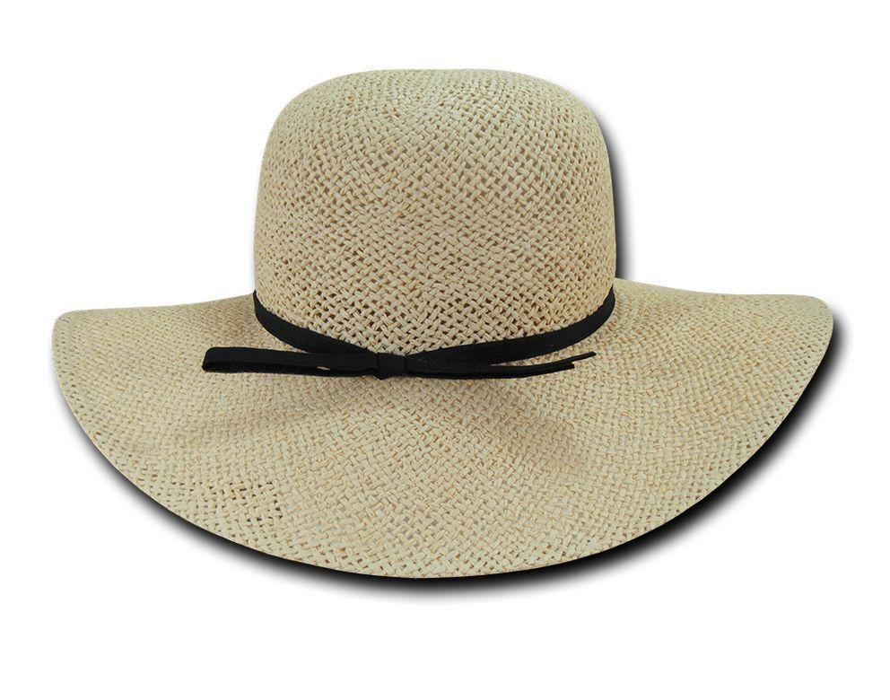 Lunada Bay Braid Sun Summer Beach Shade Paper Straw Women Hats Wide Brim-