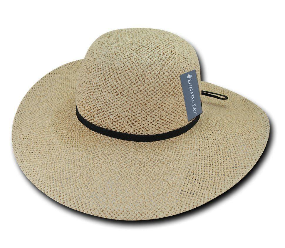 Lunada Bay Braid Sun Summer Beach Shade Paper Straw Women Hats Wide Brim-