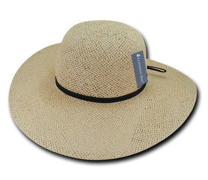 Lunada Bay Braid Sun Summer Beach Shade Paper Straw Women Hats Wide Brim-