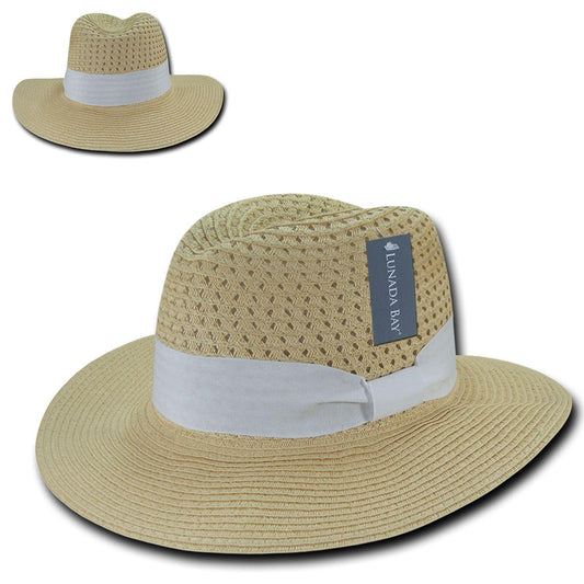 Lunada Bay Paper Braid Sun Summer Beach Paper Straw For Women Hats Wide Brim-