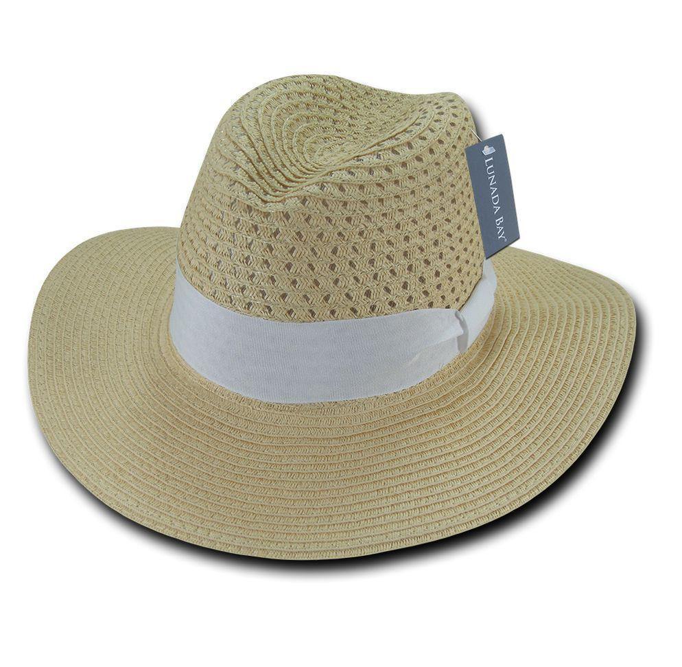Lunada Bay Paper Braid Sun Summer Beach Paper Straw For Women Hats Wide Brim-