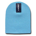 Decky Made In USA America Beanies Gi Short Watch Warm Skull Caps Hats Unisex-Light Blue-