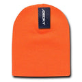 Decky Made In USA America Beanies Gi Short Watch Warm Skull Caps Hats Unisex-Orange-