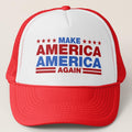 Make America America Again Tm Official Trademarked Trucker Hat Cap #Maaa USA-Red-