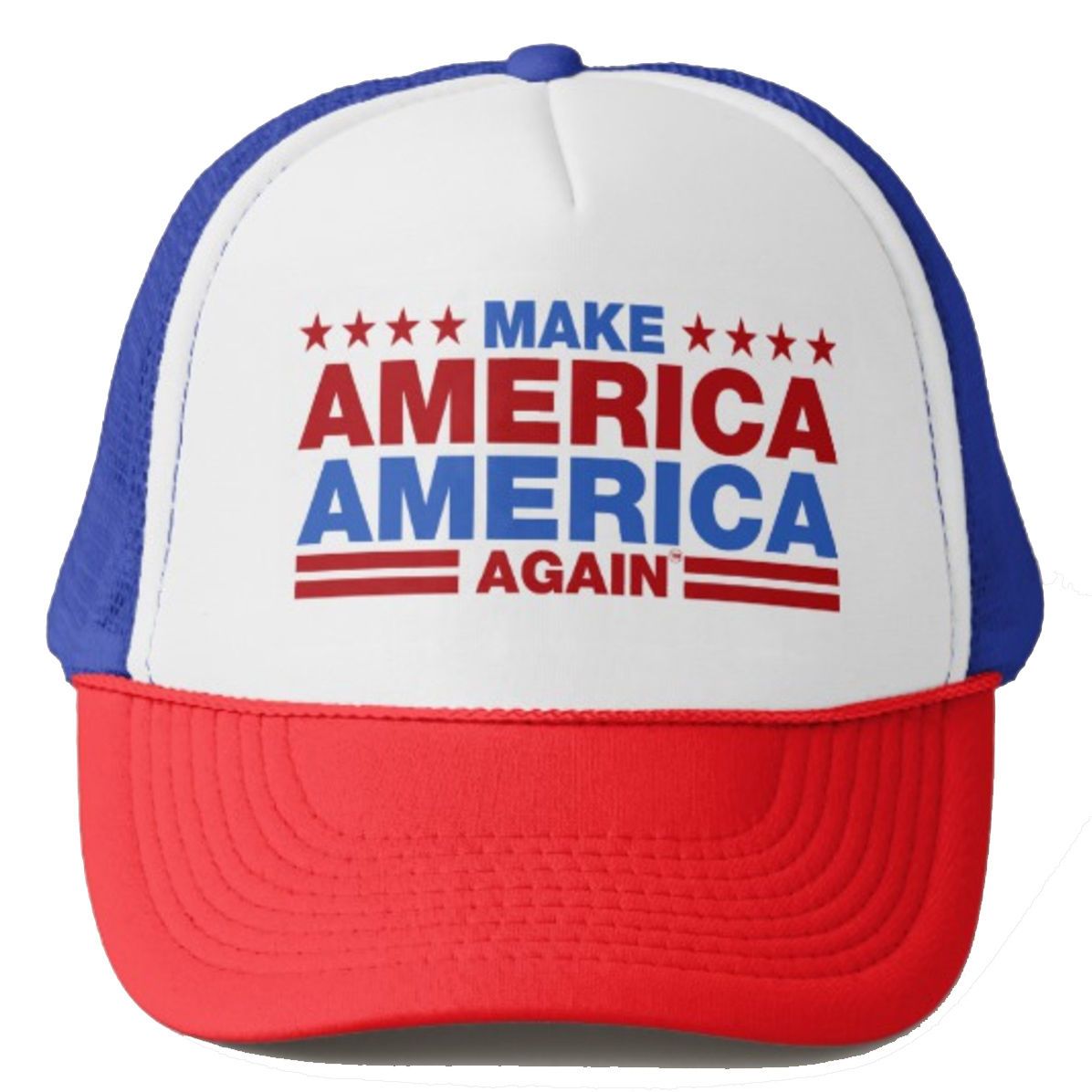 Make America America Again Tm Official Trademarked Trucker Hat Cap #Maaa USA-Red/White/Blue-