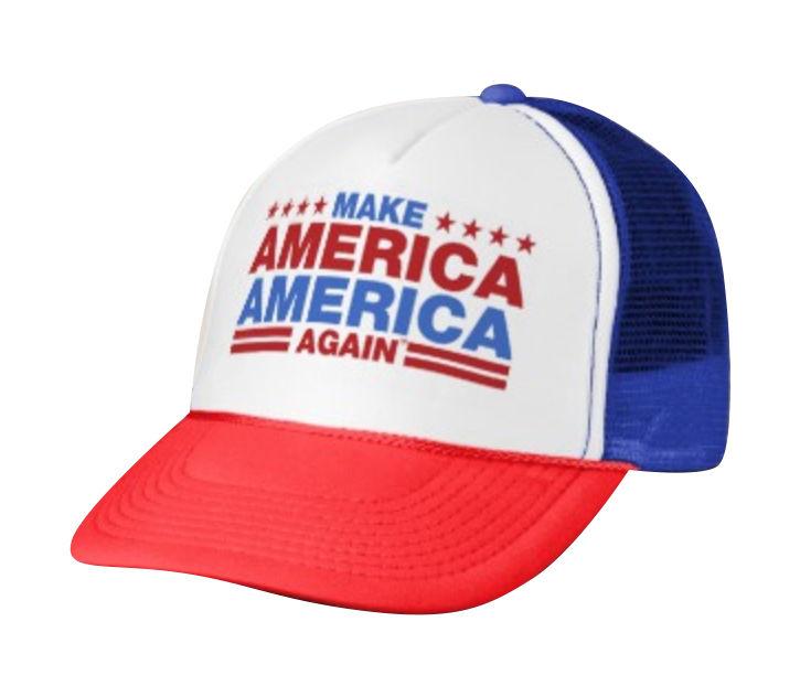 Make America America Again Tm Official Trademarked Trucker Hat Cap #Maaa USA-Red/White/Blue-