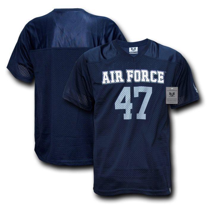 Military Air Force Army Cg Navy Marines Sports Practice Baseball Football Jersey-Air Force - Navy-Small-S19