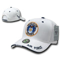 Military Air Force Marines Navy Army Coast Guard Sandwich Ball Hats Caps-Air Force-White-