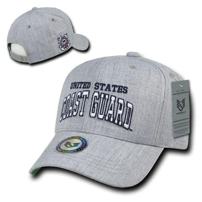 Rapid Dominance Military Air Force Navy Coast Guard Army Marines Grey Baseball Hats Caps-Coast Guard-Heather Grey-