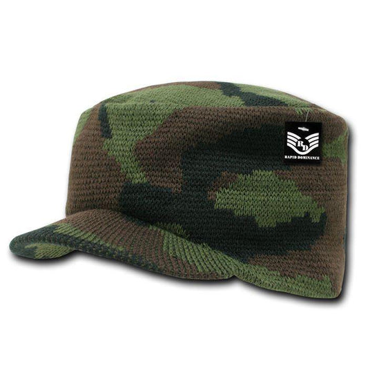 Rapid Dominance Military Camouflage Flat Top Beanies Gi Knit Watch Caps Hats-