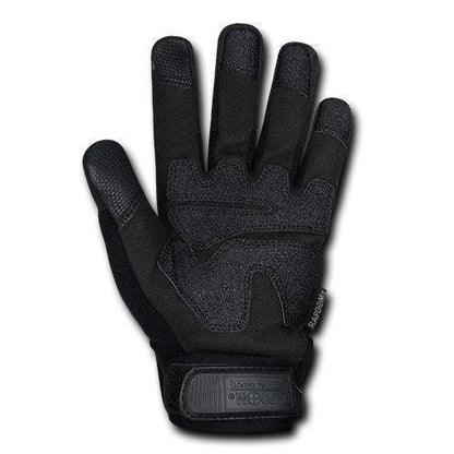 Military Impact Protection Tactical Touchscreen Gloves-Black-Small-
