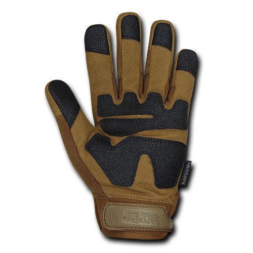 Military Impact Protection Tactical Touchscreen Gloves-Black-Small-