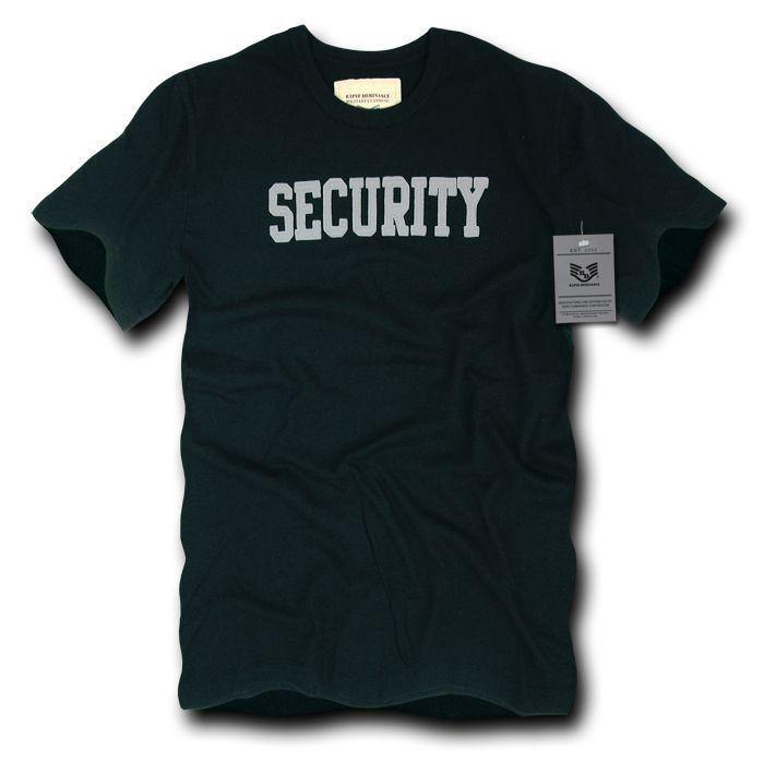 Rapid Dominance Military Law Enforcement Air Force Navy Army Marines Police Security T-Shirts-Security - Black-Regular-Medium
