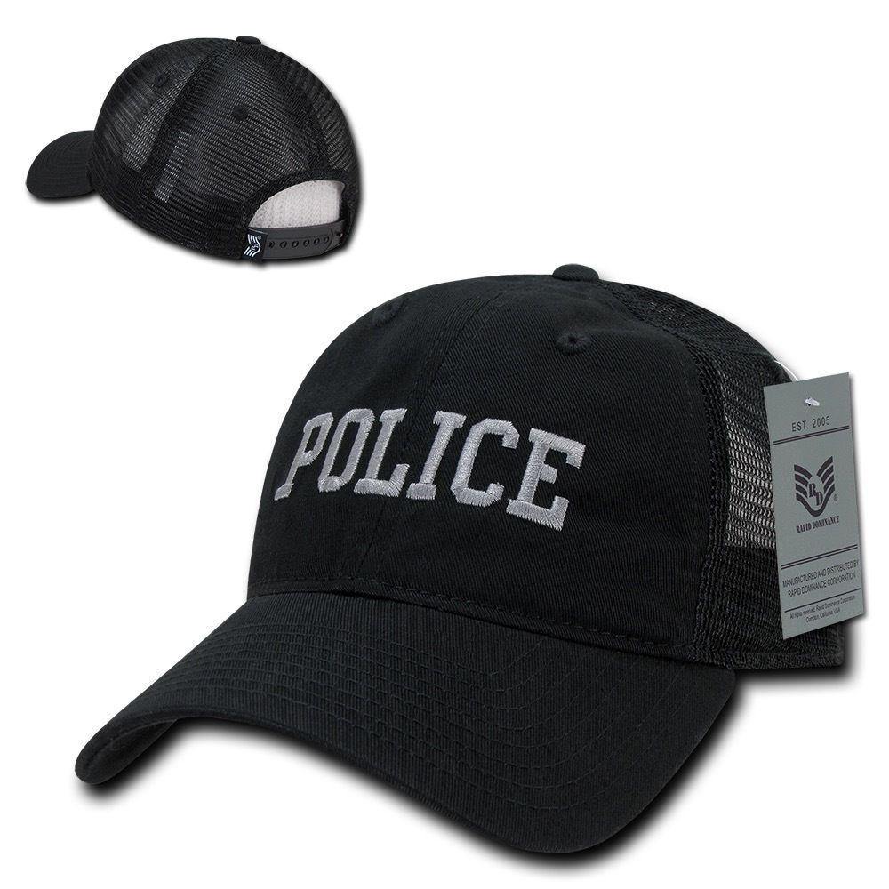 Rapid Dominance Law Enforcement Relaxed Trucker Cotton Low Crown Caps Hats-Air Force - Navy-