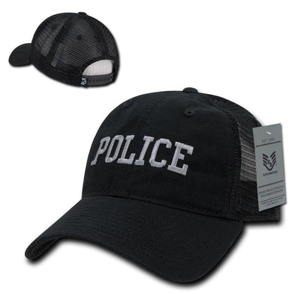 Rapid Dominance Law Enforcement Relaxed Trucker Cotton Low Crown Caps Hats-Air Force - Navy-