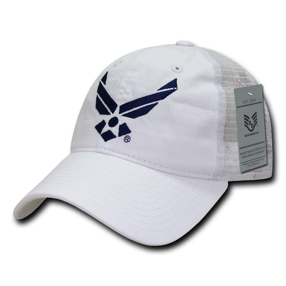 Rapid Dominance Law Enforcement Relaxed Trucker Cotton Low Crown Caps Hats-Air Force - Navy-