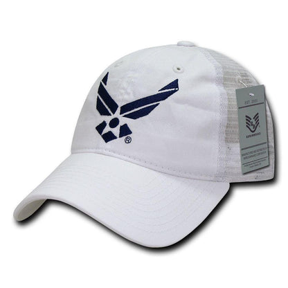 Rapid Dominance Law Enforcement Relaxed Trucker Cotton Low Crown Caps Hats-Air Force - Navy-