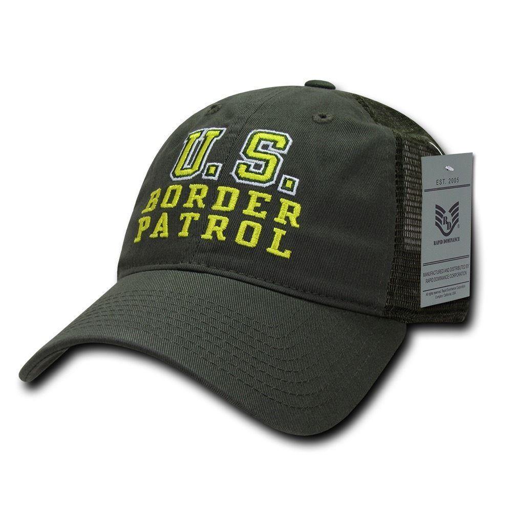 Rapid Dominance Law Enforcement Relaxed Trucker Cotton Low Crown Caps Hats-Air Force - Navy-