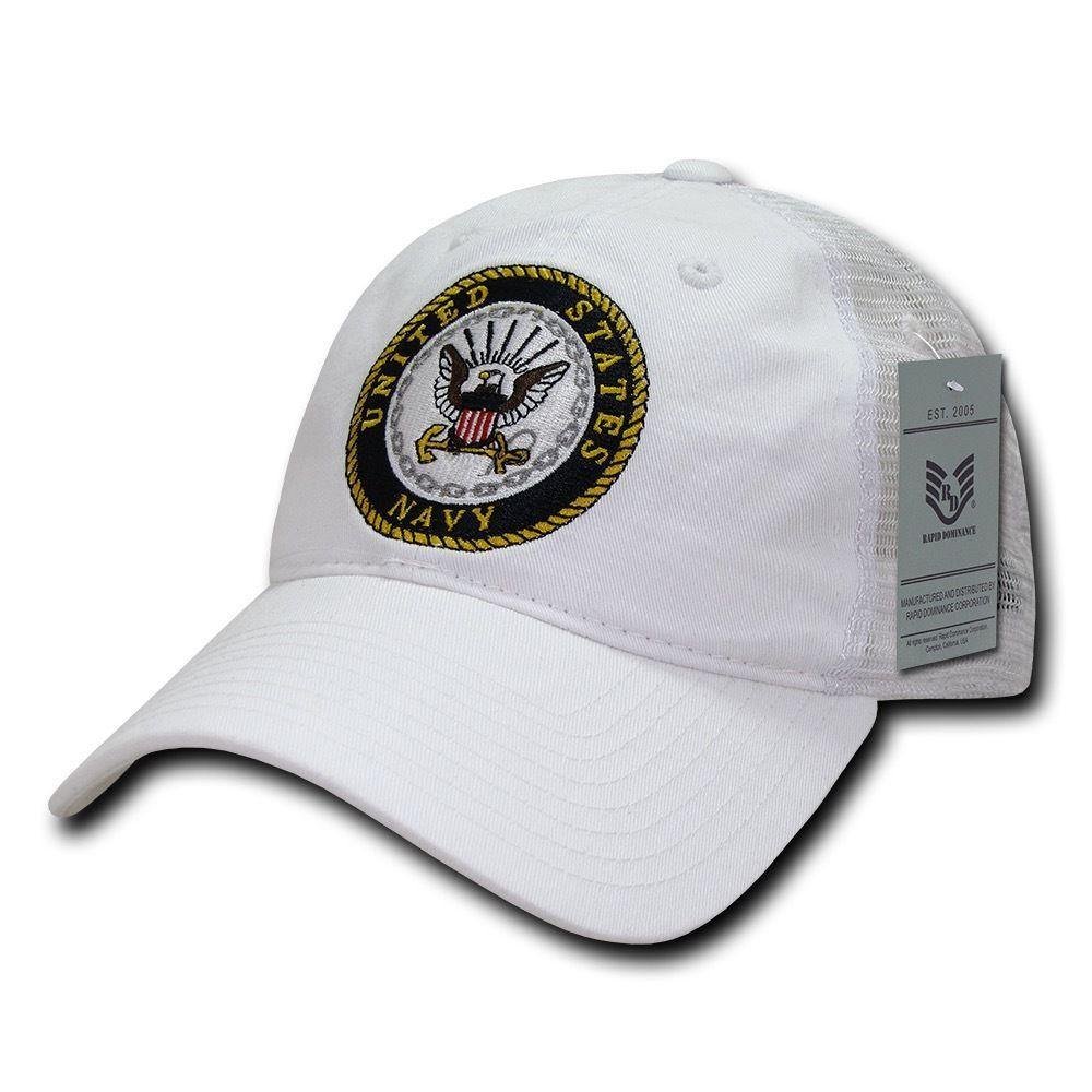 Rapid Dominance Law Enforcement Relaxed Trucker Cotton Low Crown Caps Hats-Air Force - Navy-