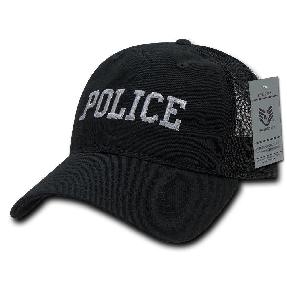 Rapid Dominance Law Enforcement Relaxed Trucker Cotton Low Crown Caps Hats-Air Force - Navy-