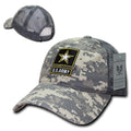 Rapid Dominance Law Enforcement Relaxed Trucker Cotton Low Crown Caps Hats-Army - ACU-