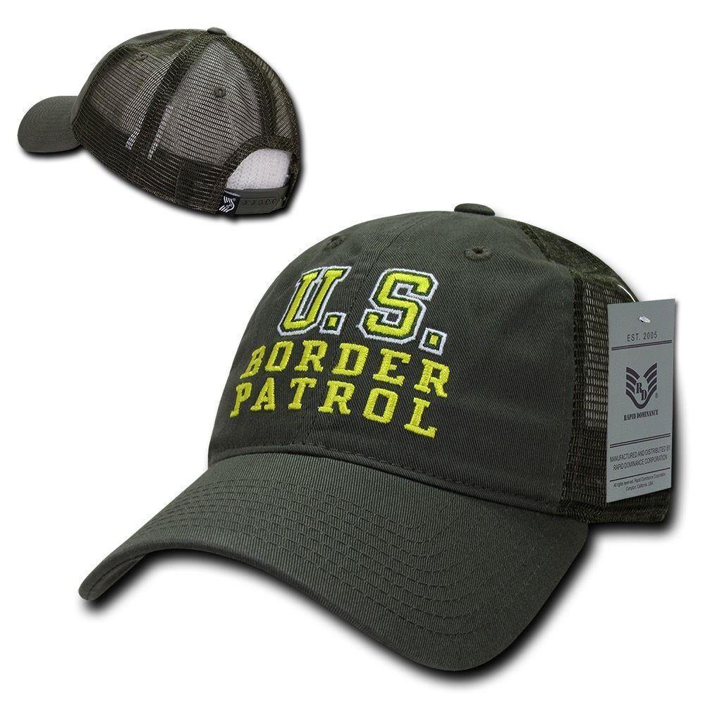 Rapid Dominance Law Enforcement Relaxed Trucker Cotton Low Crown Caps Hats-Air Force - Navy-