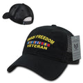 Rapid Dominance Law Enforcement Relaxed Trucker Cotton Low Crown Caps Hats-Iraq FV - Black-