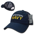 Rapid Dominance Law Enforcement Relaxed Trucker Cotton Low Crown Caps Hats-Navy- Navy-