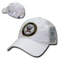 Rapid Dominance Law Enforcement Relaxed Trucker Cotton Low Crown Caps Hats-Navy- White-