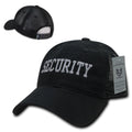 Rapid Dominance Law Enforcement Relaxed Trucker Cotton Low Crown Caps Hats-Security - Black-