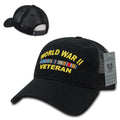 Rapid Dominance Law Enforcement Relaxed Trucker Cotton Low Crown Caps Hats-WWW- Black-
