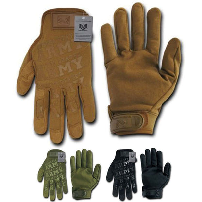 Military Lightweight US Army Mechanics Work Gloves-Army - Black-Small-
