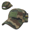 Military Tactical Army Hunting Camo Cotton Unconstructed Baseball Caps Hats-WOODLAND-
