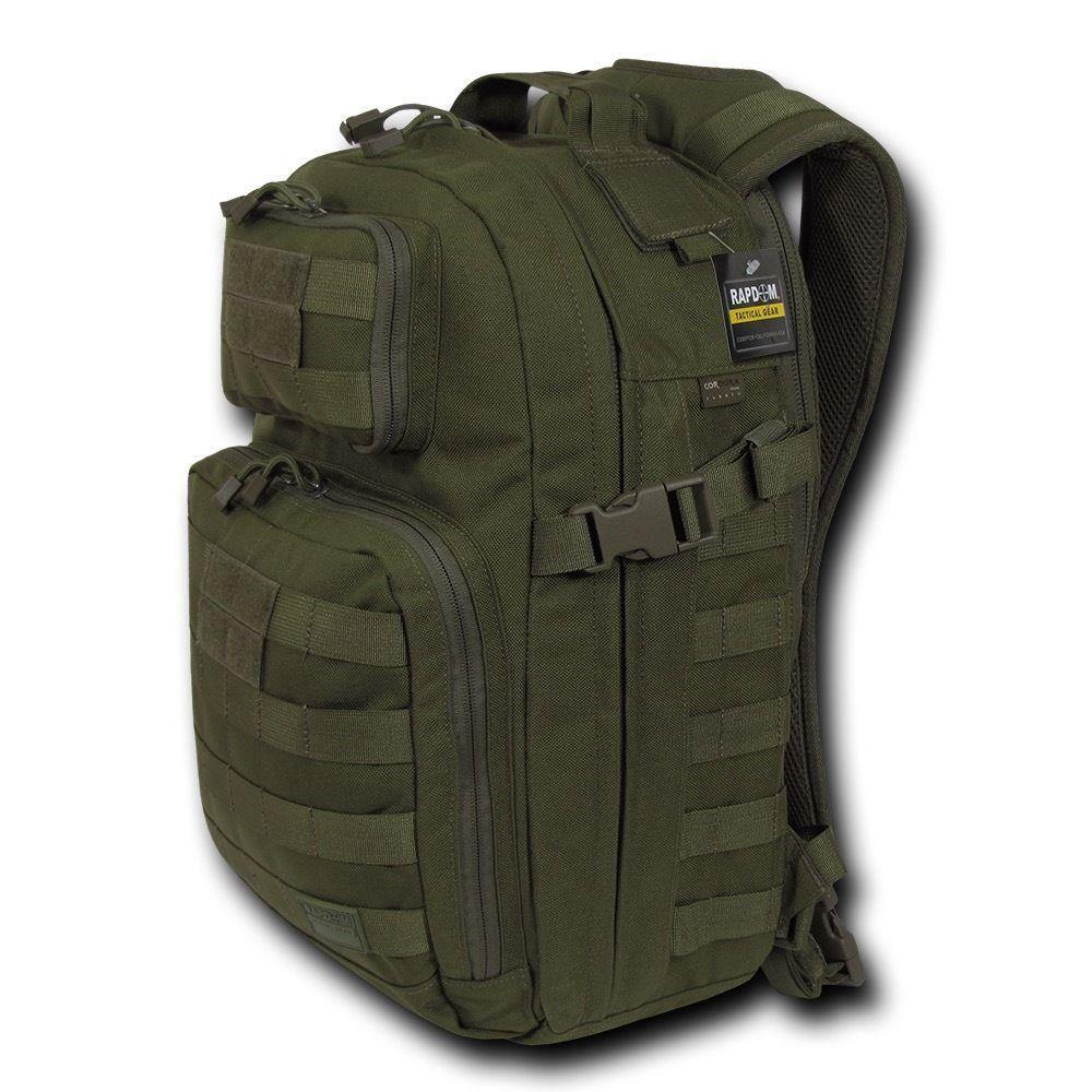 Molle Military Backpack Rucksack Tactical Outdoor Camping Hiking Water Resistant-Black-