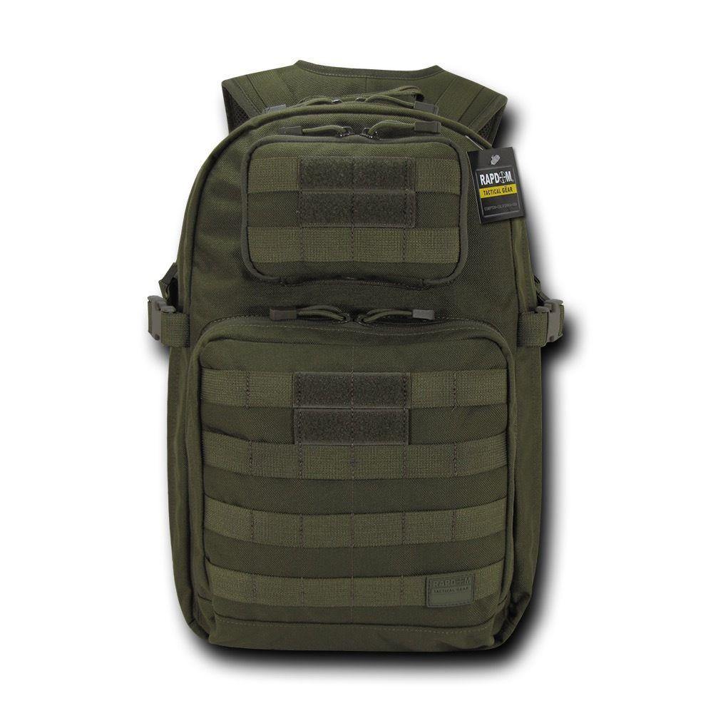Molle Military Backpack Rucksack Tactical Outdoor Camping Hiking Water Resistant-Black-