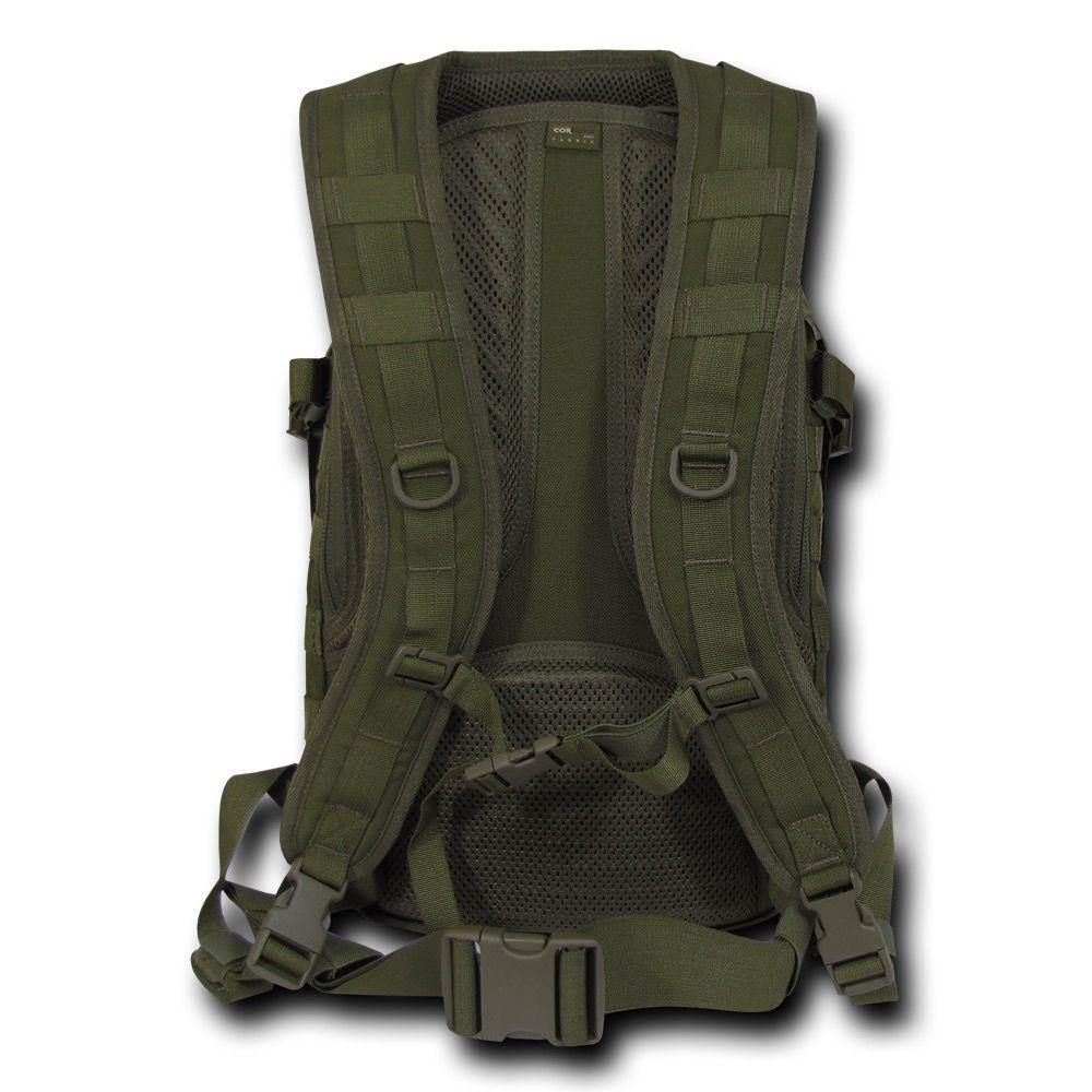 Molle Military Backpack Rucksack Tactical Outdoor Camping Hiking Water Resistant-Black-