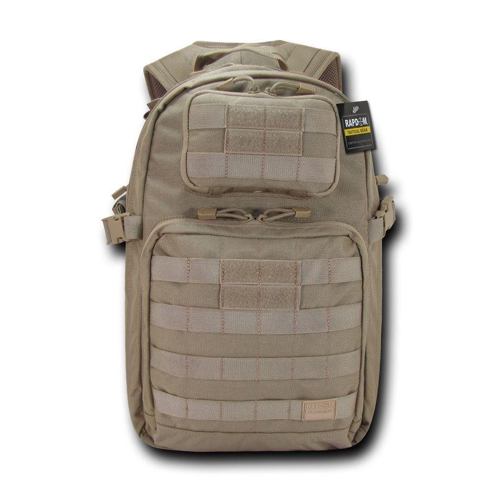 Molle Military Backpack Rucksack Tactical Outdoor Camping Hiking Water Resistant-Black-