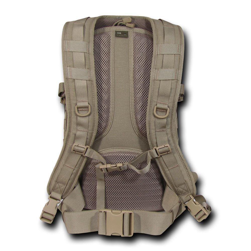Molle Military Backpack Rucksack Tactical Outdoor Camping Hiking Water Resistant-Black-