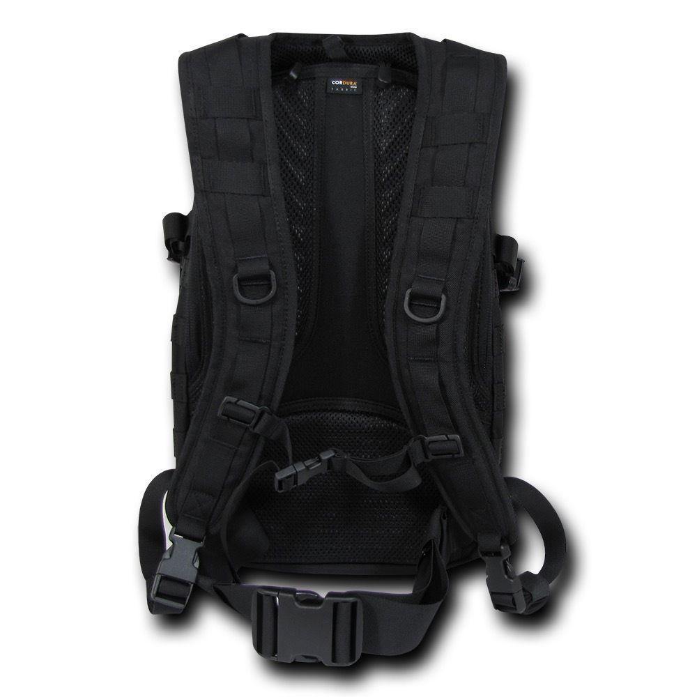 Molle Military Backpack Rucksack Tactical Outdoor Camping Hiking Water Resistant-Black-
