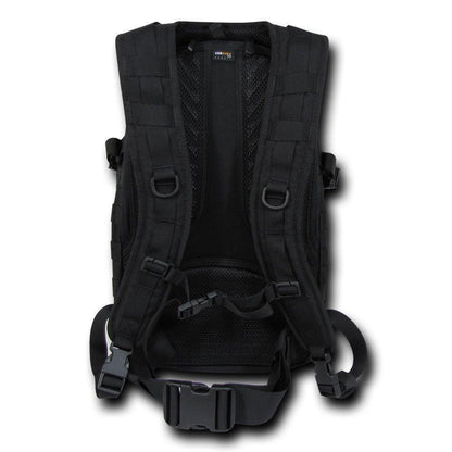 Molle Military Backpack Rucksack Tactical Outdoor Camping Hiking Water Resistant-Black-