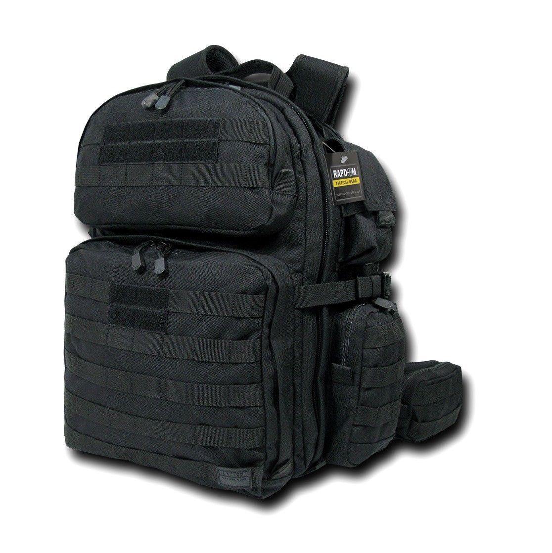 Molle Tactical Backpack Rucksack Bag Rex T-Rex Military Army Hiking Camping 38L-T-Rex - Black-