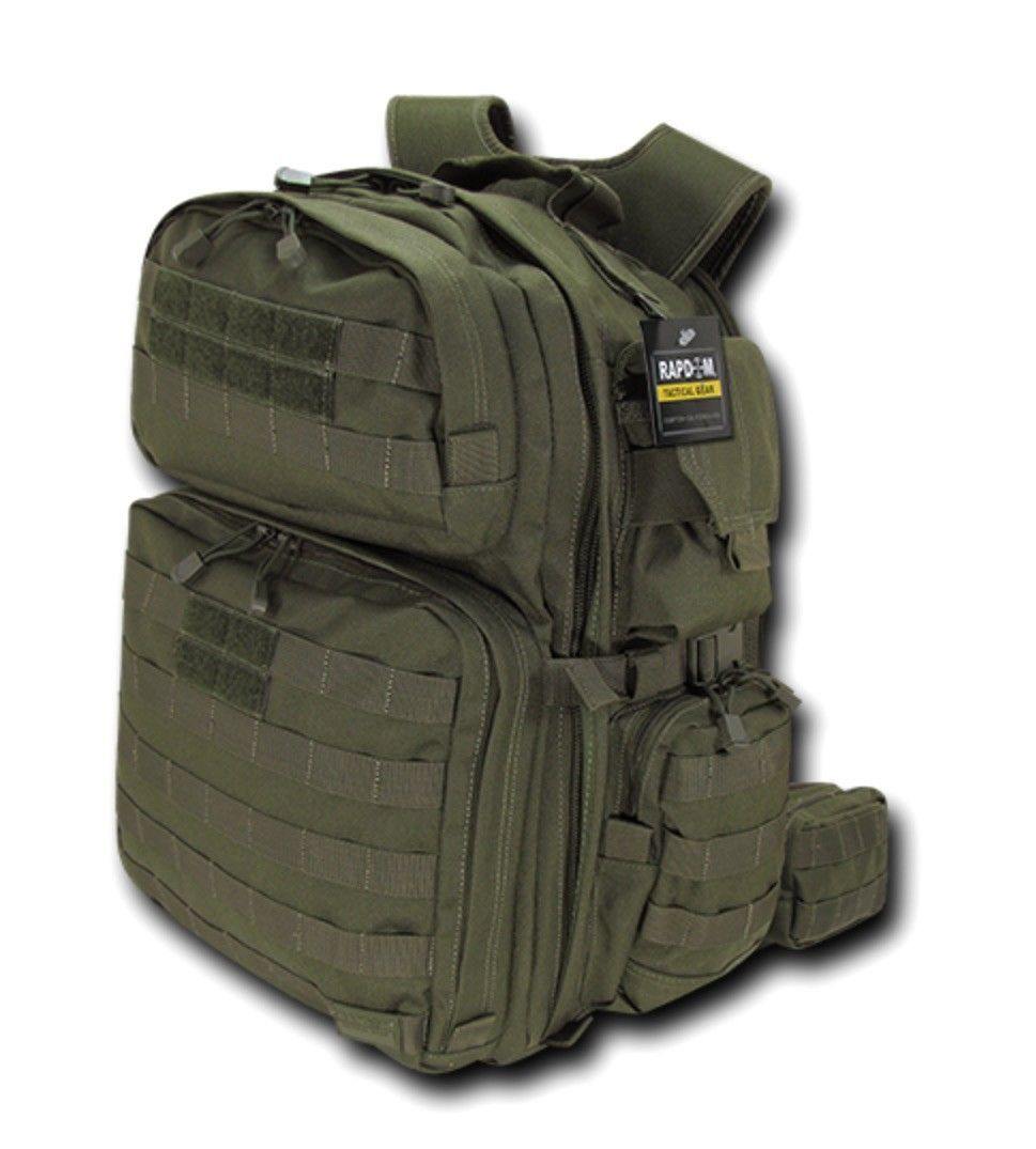 Molle Tactical Backpack Rucksack Bag Rex T-Rex Military Army Hiking Camping 38L-T-Rex - Black-